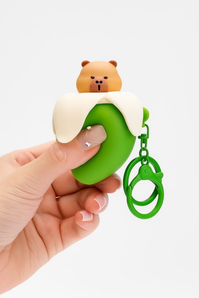 Брелок-мялка «Capybanana», green