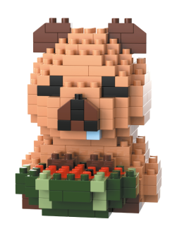 Конструктор Draw Me! "CAPYBARA BERRY" (203 детали), 6*4*5 см.