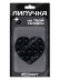 Силиконовая липучка для телефона iLikeGift чёрное сердце  (7,2 х 6,8 см)