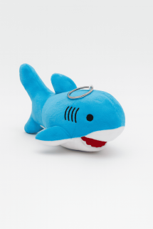 Плюшевый брелок "Smily shark", blue (15 см)
