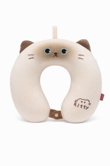 Мягкая игрушка-подушка для шеи "Kitty", beige (30*30*10см)