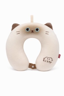 Мягкая игрушка-подушка для шеи "Kitty", beige (30*30*10см)