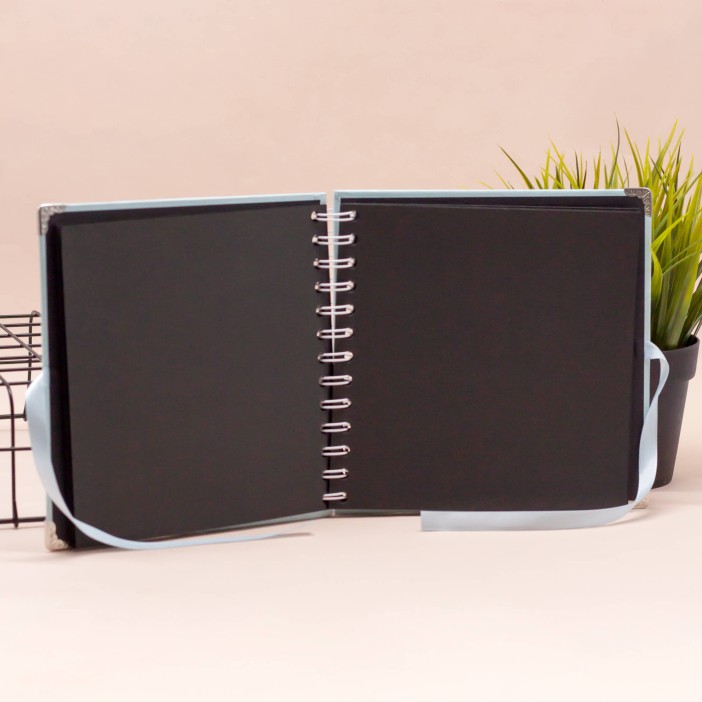 Фотоальбом &quot;Metal&quot;, blue (17,5 х 17,5 см) 