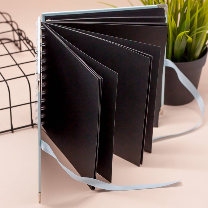 Фотоальбом &quot;Metal&quot;, blue (17,5 х 17,5 см) 