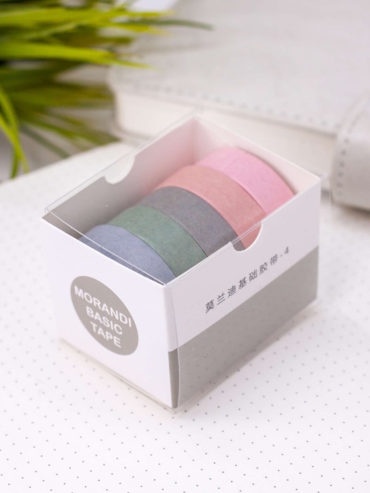 Набор декоративного скотча &quot;Intensive tone&quot;, pink-green, mix 