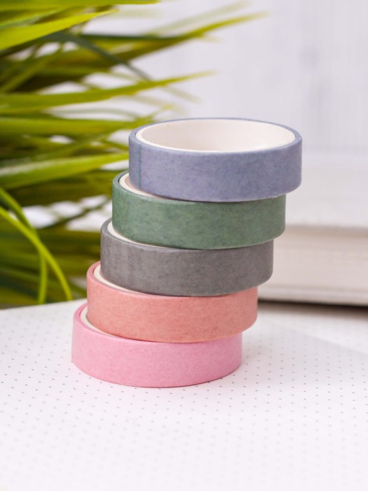 Набор декоративного скотча &quot;Intensive tone&quot;, pink-green, mix 