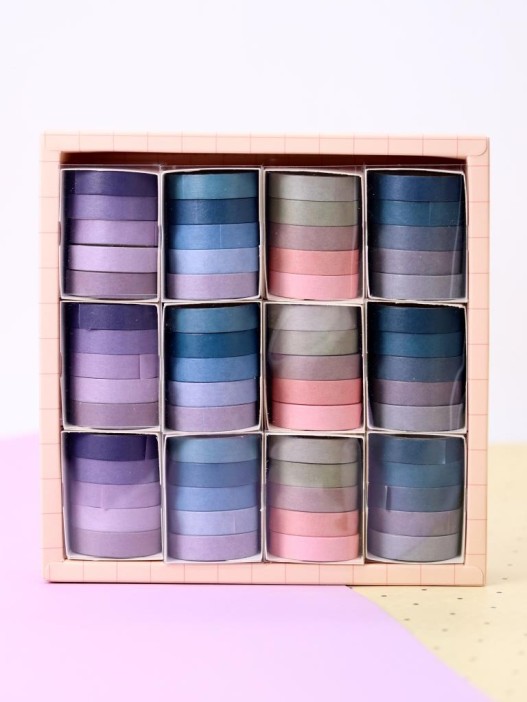 Набор декоративного скотча &quot;Intensive tone&quot;, pink-green, mix 