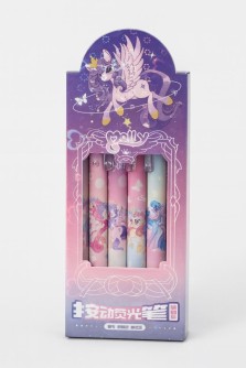 Набор маркеров-текстовыделителей 6 шт. "Morning unicorn"