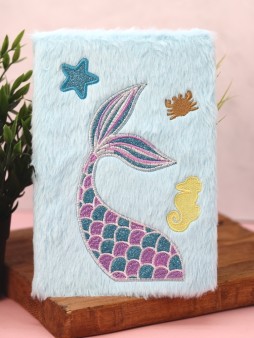 Блокнот плюшевый "Mermaid", blue