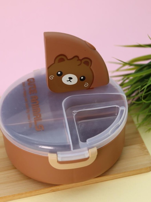 Ланчбокс «Cute animals», brown (1000 ml) 
