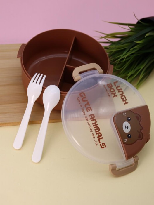 Ланчбокс «Cute animals», brown (1000 ml) 