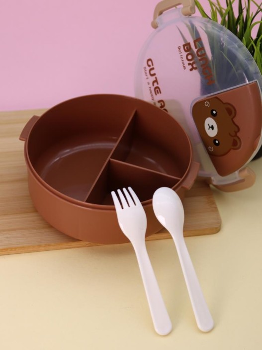 Ланчбокс «Cute animals», brown (1000 ml) 