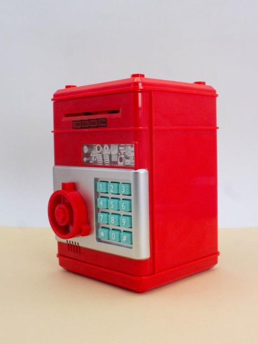 Копилка-сейф электронная "Money box", red (18x13 см) 