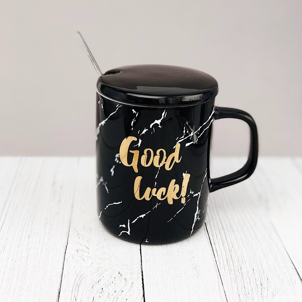 s332 Кружка "Good", black (410ml)