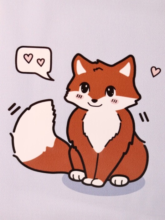 Обложка для паспорта Аниме «Fox love», плотность 560 мкм 