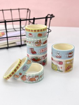 Набор декоративного скотча 10 шт. "Food stories", dog