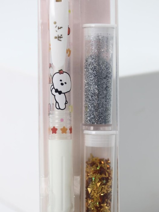 Клеевая ручка с блестками 2 цветов, "Small Handmade, white pen" 