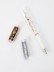 Клеевая ручка с блестками 2 цветов, "Small Handmade, white pen" 