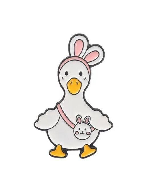 Значок металлический iLikeGift "Утка-заяц" 