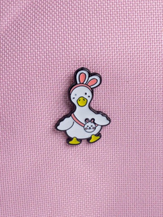 Значок металлический iLikeGift "Утка-заяц" 