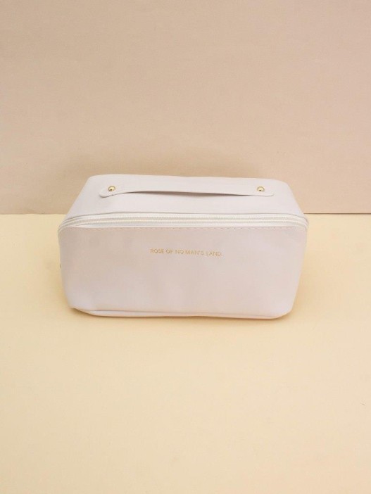 Сумка - органайзер из экокожи &quot;Rose of no man&#039;s land&quot; white, 22*11*11 см 