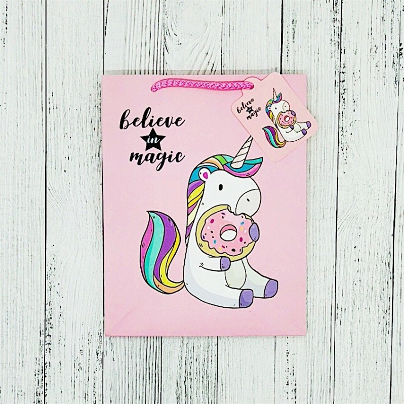 Пакет подарочный &quot;Believe in magic&quot;,S 