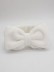 Косметическая повязка для волос "Нежный бантик", белая 