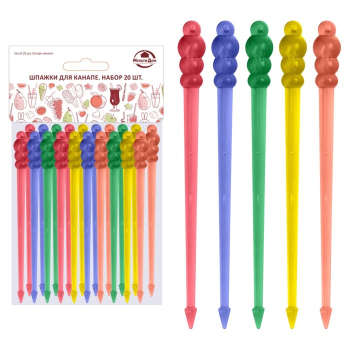 Набор шпажек для канапе &quot;Булава&quot; 20 шт. (L= 90 мм) 
