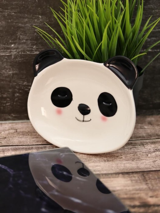 Тарелка керамическая «Panda plate», 13,5х16 см 