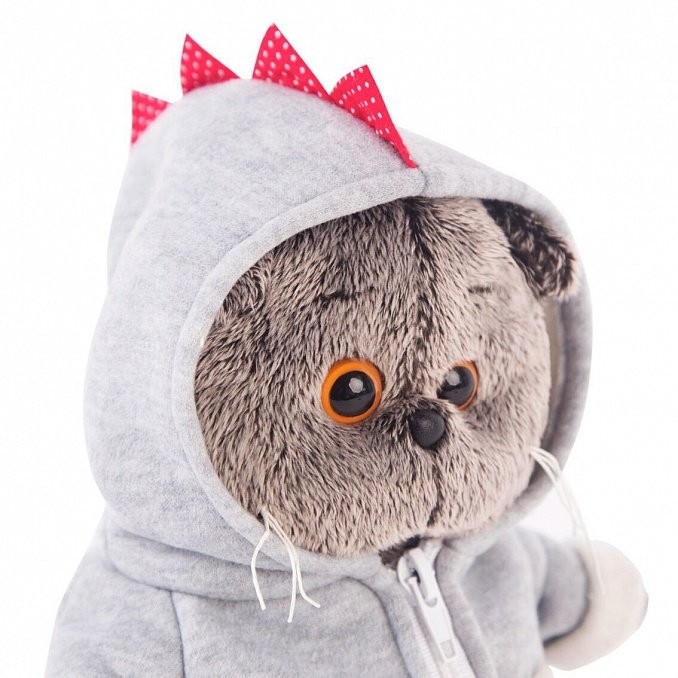 Мягкая игрушка &quot;Кот Басик в толстовке дракончик &quot; (19 см) 