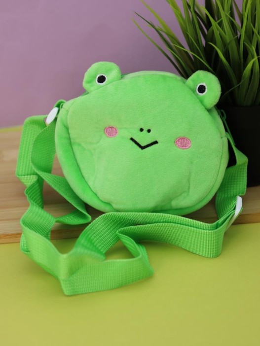 Сумочка плюшевая &quot;Little frog&quot;, green (15*13 см) 