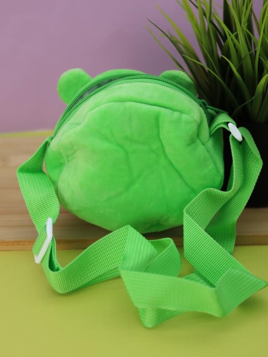 Сумочка плюшевая &quot;Little frog&quot;, green (15*13 см) 