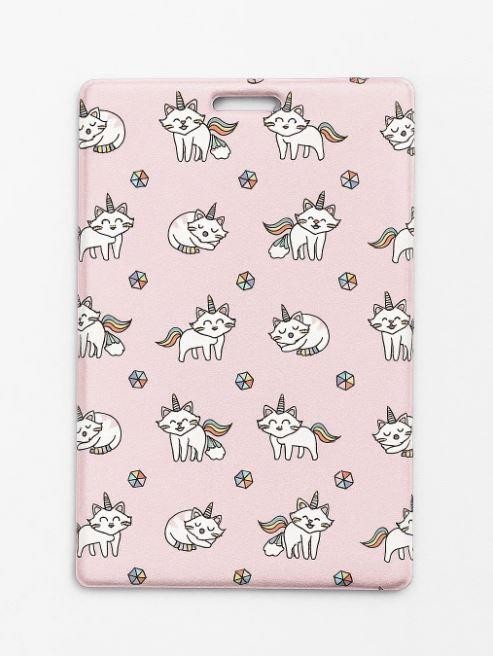 Держатель для карт "Кот-единорог" (6,5 х 10,4 см)