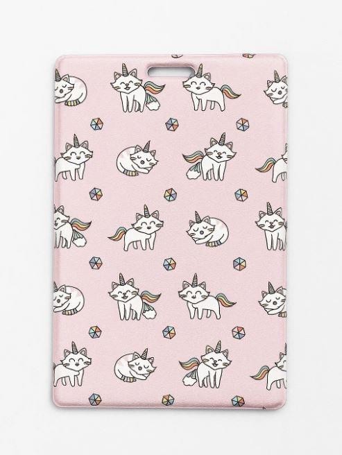 Держатель для карт "Кот-единорог" (6,5 х 10,4 см)
