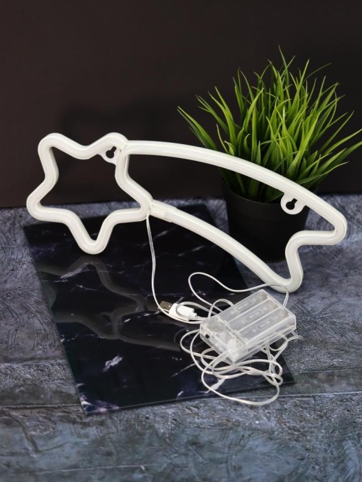 Неоновый подвесной ночник &quot;Star of oblivion&quot;, голубое свечение (30*18 см) 