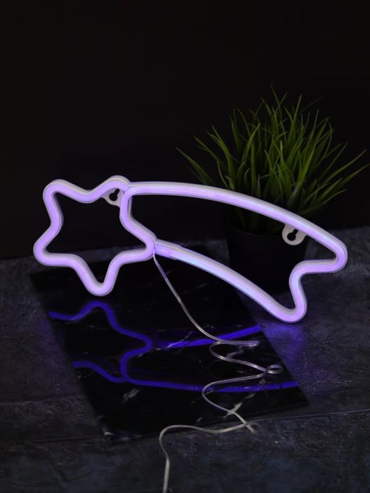 Неоновый подвесной ночник &quot;Star of oblivion&quot;, голубое свечение (30*18 см) 