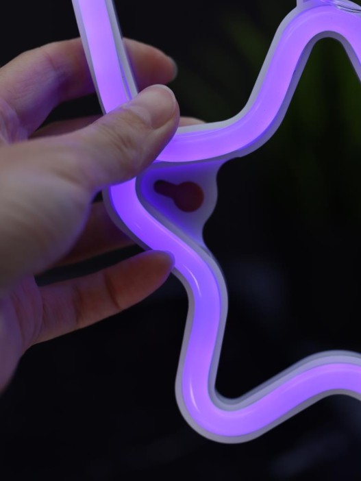 Неоновый подвесной ночник &quot;Star of oblivion&quot;, голубое свечение (30*18 см) 