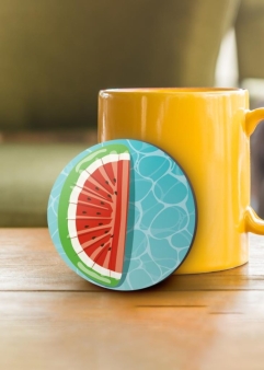 Подставка под горячее iLikeGift "Лето - Арбуз", 9см