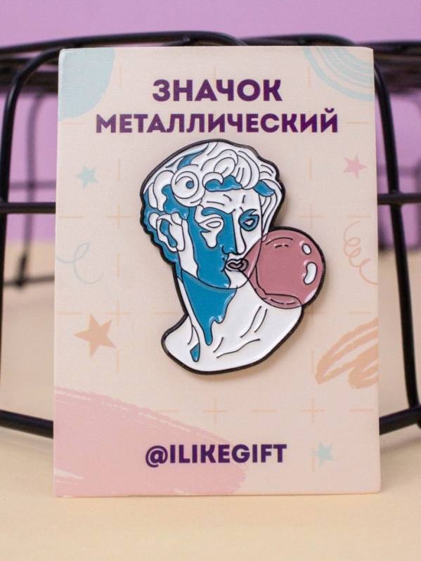 Значок "Скульптурная голова"
