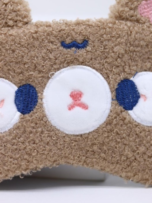 Маска для сна гелевая &quot;Curly friends&quot;, brown 