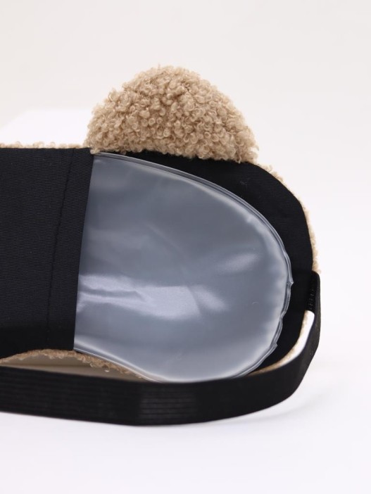 Маска для сна гелевая &quot;Curly friends&quot;, brown 