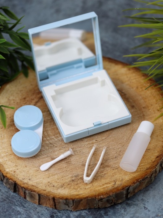 Контейнер для линз «Square», blue 