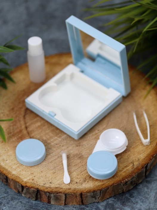 Контейнер для линз «Square», blue 