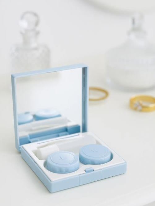 Контейнер для линз «Square», blue 
