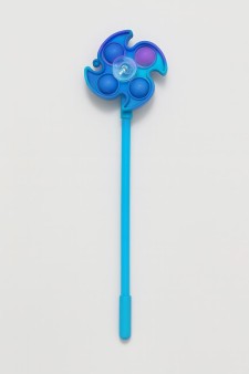 Ручка-антистресс гелевая Вертушка POP IT синяя