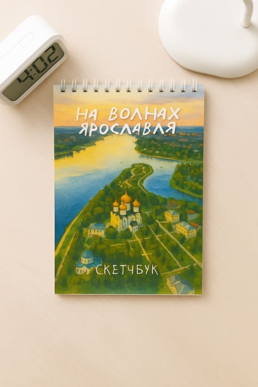 Блокнот для зарисовок DRAW ME! "На волнах Ярославля", 14х20см, плотность 100гр