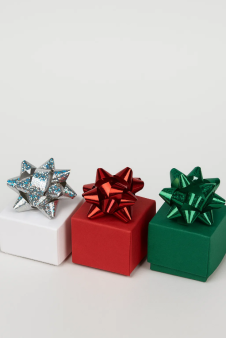 Набор бантов для декорирования подарков 3 шт. "Starflower"