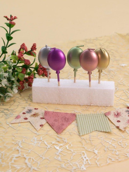 Набор свечей 5 шт. &quot;Balloon&quot;, (7,5 см) 