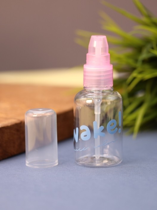 Дорожная бутылочка "Wake!", pink (50 ml) 
