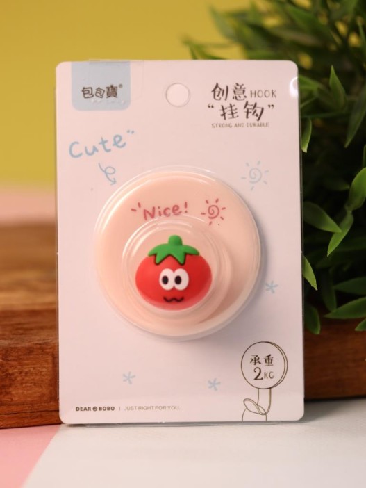 Крючок на липучке «Crazy tomato», pink 